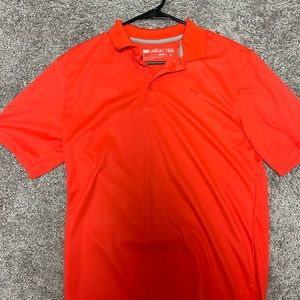 Ariat tek orange polo shirt